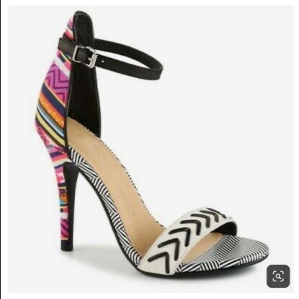 chinese laundry colorful aztec heels